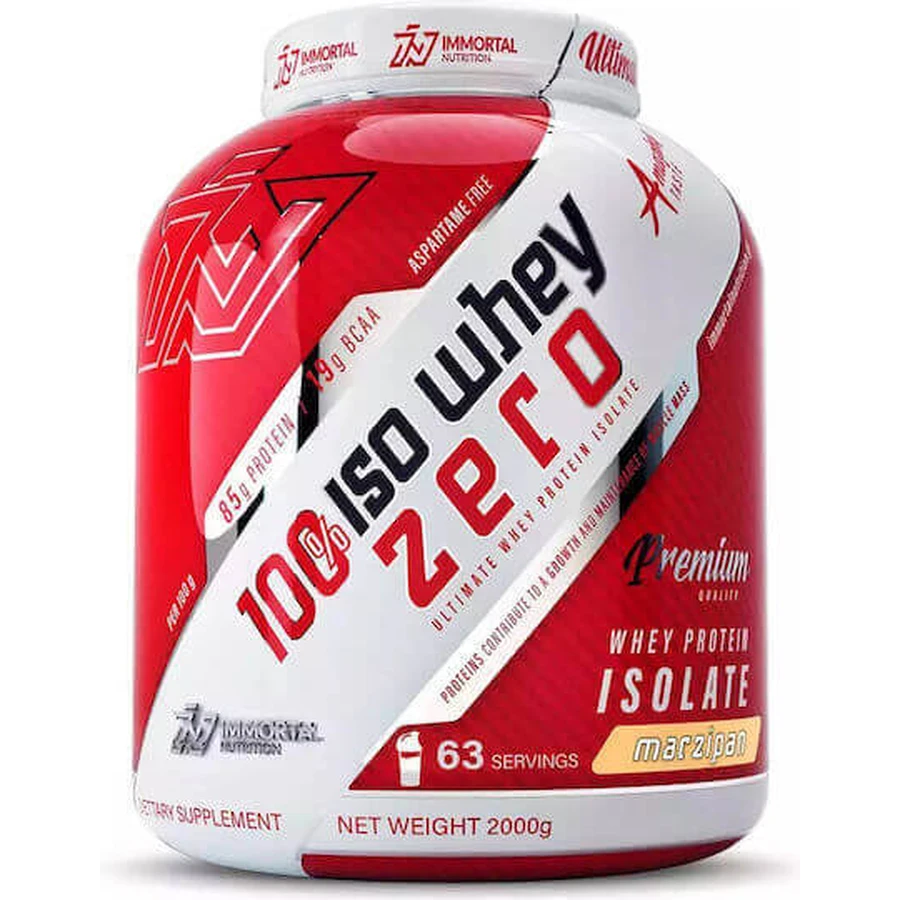 Immortal Nutrition 100% Iso Whey Zero Whey Protein Безлактозний сироватковий протеїн зі смаком марципану 2 кг: ціни та характеристики