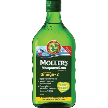 Moller's Cod Liver Oil Подходит для детей 250 мл Лимон: цены и характеристики