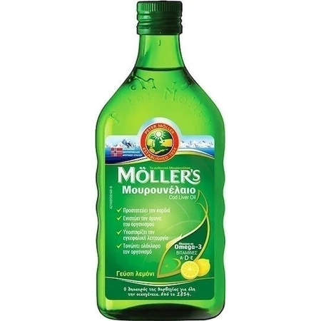Moller's Cod Liver Oil Подходит для детей 250 мл Лимон: цены и характеристики