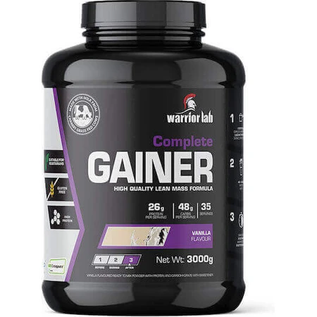 Warrior Lab Complete Gainer с креатином без глютена со вкусом ванили 3 кг: цены и характеристики