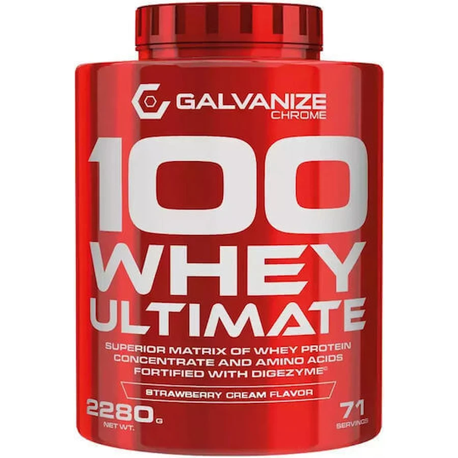 Galvanize Nutrition Chrome 100 сироватковий протеїн зі смаком полуничного крему 2.28кг: ціни та характеристики