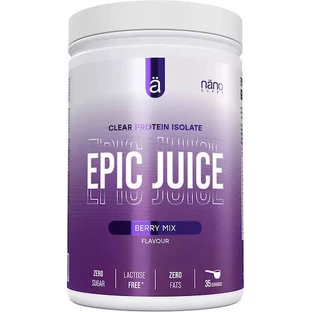 Nano Supps Epic Juice Epic Juice Clear Whey Whey Protein Lactose Free Flavoured Whey Whey Protein with Flavourished Mixed Berry Blend 875gr