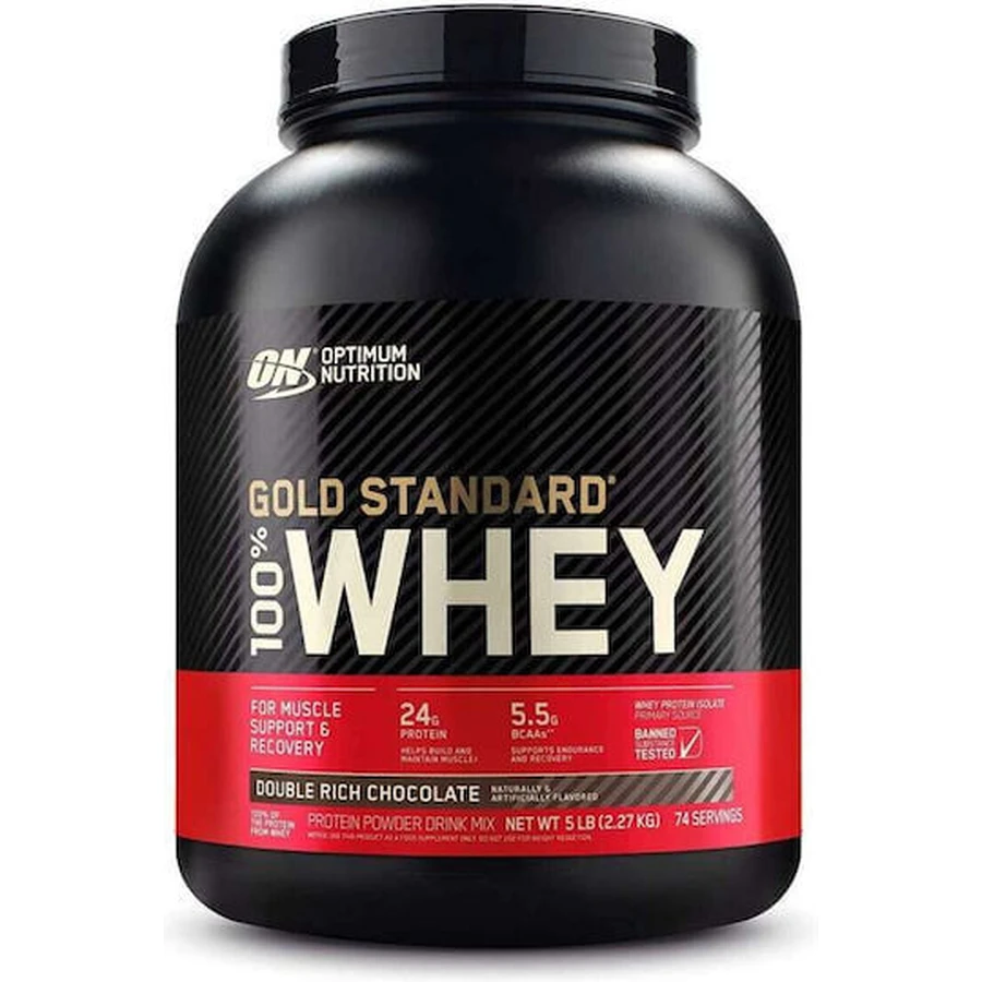 Optimum Nutrition Gold Standard 100% сывороточный протеин со вкусом шоколада Double Rich Chocolate 2,27 кг: цены и характеристики
