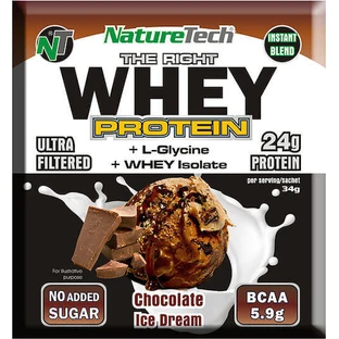NatureTech Whey Protein Сироватковий протеїн зі смаком шоколадного морозива 34гр