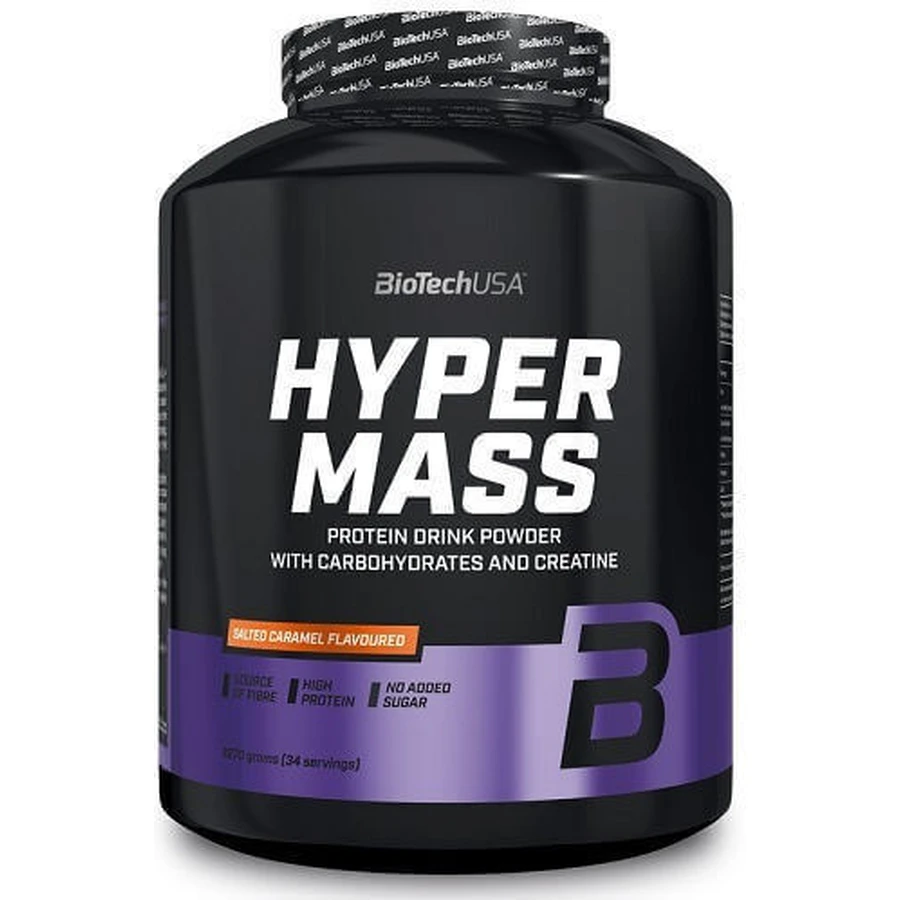 Biotech USA Hyper Mass с креатином без глютена со вкусом соленой карамели 4 кг: цены и характеристики