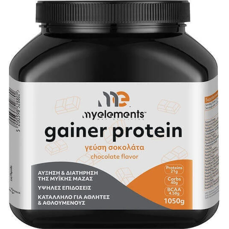 My Elements Gainer Protein Сироватковий протеїн з креатином та шоколадним смаком 1,05 кг: ціни та характеристики
