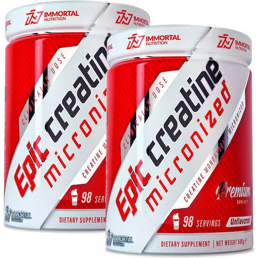 Immortal Nutrition Epic Epic Creatine Мікронізований креатин 5000мг без смаку 1000гр: ціни та характеристики