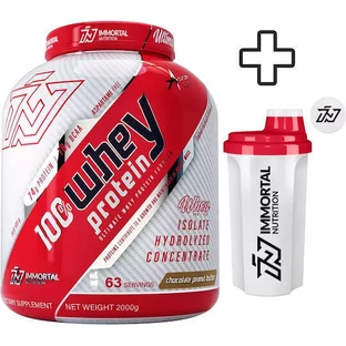 Immortal Nutrition 100% сывороточный протеин и шейкер