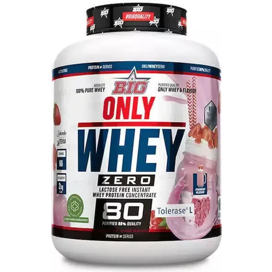 Big Only Whey Protein Нульовий сироватковий протеїн зі смаком полуниці 2 кг: ціни та характеристики