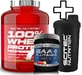 Персонализированный Scitec Nutrition 100% Whey Protein Professional 2350g Peanut Butter & Scitec Nutrition Eaa + Glutamine 300g Mango & Scitec Nutrition Shaker 700ml Black