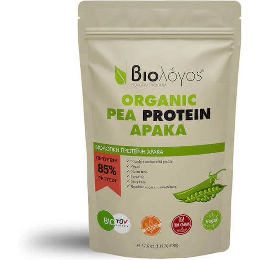 Viologos Organic Pea Protein 85% органический без глютена и лактозы 500 гр.: цены и характеристики