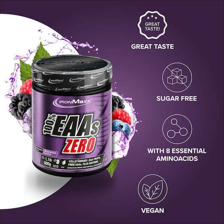 IronMaxx 100% EAAs Zero 500гр Дикие ягоды: цены и характеристики