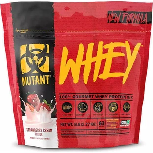 Протеїнова суміш Mutant Gourmet Whey зі смаком полуничного крему 2,27 кг