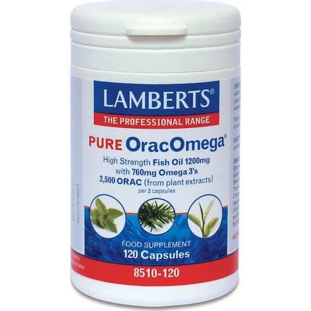 Lamberts Pure Orac Omega риб'ячий жир 120 капсул без смаку: ціни та характеристики