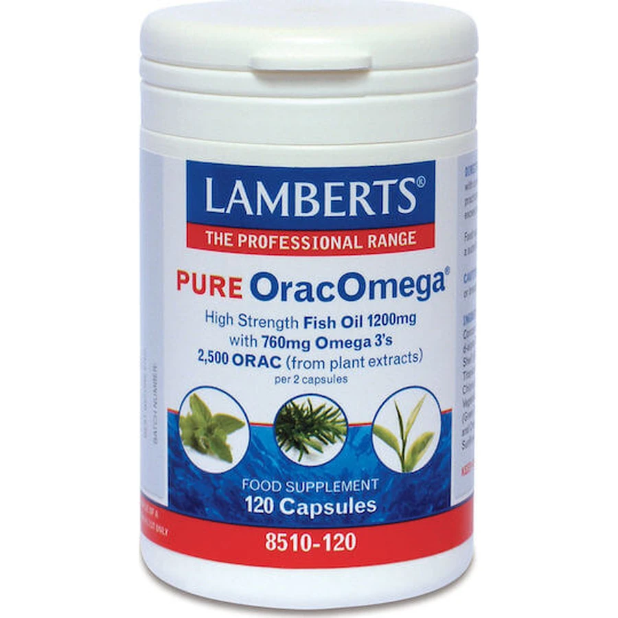 Lamberts Pure Orac Omega риб'ячий жир 120 капсул без смаку: ціни та характеристики