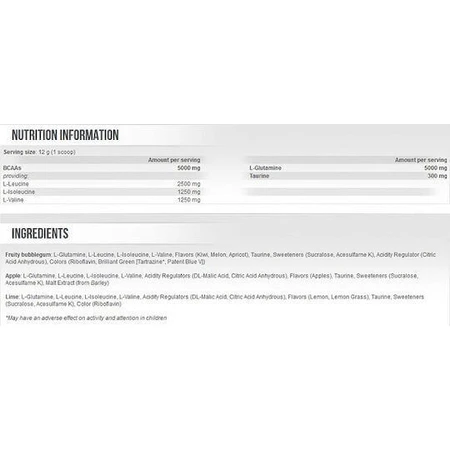 Scitec Nutrition BCAA + Glutamine Xpress 600гр жувальні цукерки зі смаком фруктів: ціни та характеристики