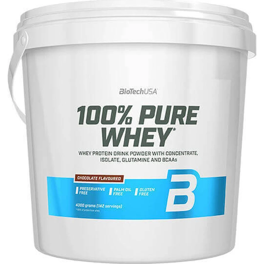 Biotech USA 100% чистый сывороточный протеин Whey Protein без глютена со вкусом шоколада 4 кг: цены и характеристики