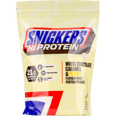 Snickers HI Protein со вкусом белого шоколада с карамелью и арахисом 455гр: цены и характеристики