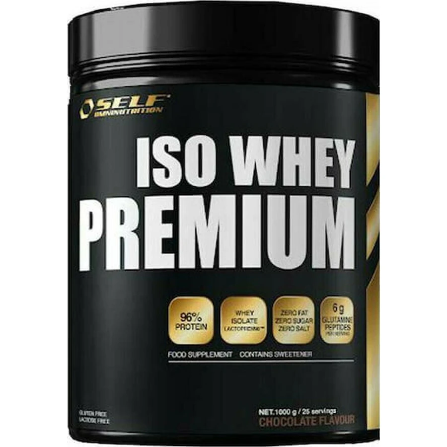 Самостійне всебічне харчування Ιso Whey Преміум сироватковий протеїн без глютену та лактози зі смаком шоколаду 1 кг: ціни та характеристики