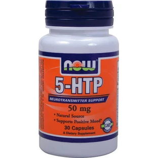 Now Foods 5-HTP 30 травяных капсул без ароматизатора