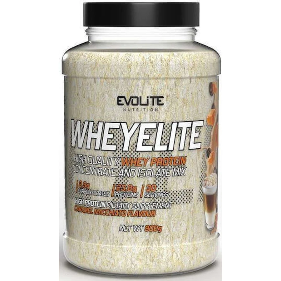 Evolite Whey Елітний сироватковий протеїн зі смаком карамельного макіато 900гр: ціни та характеристики