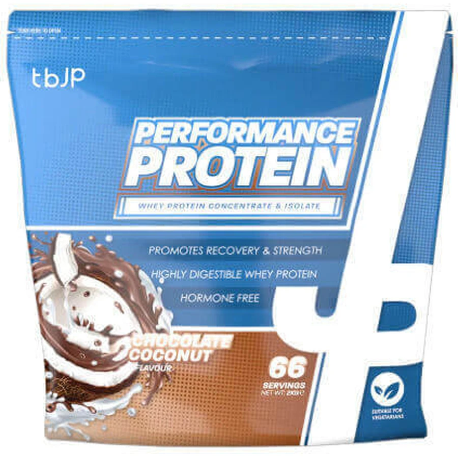 tbJp Performance Whey Protein Ароматизированный сывороточный протеин шоколад-кокос-кокос 2 кг: цены и характеристики