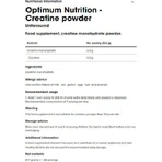 Optimum Nutrition Мікронізований креатин без смаку 317гр: ціни та характеристики