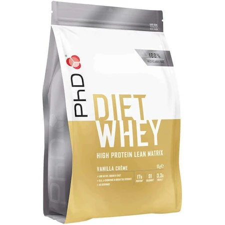 PhD Diet Whey Сывороточный протеин со вкусом ванильных сливок 1 кг: цены и характеристики