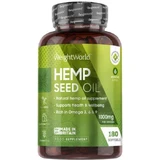 WeightWorld Конопляна олія 1000 мг 180 м'яких гелів без смаку