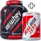 Immortal Nutrition 100% Whey Mass Protein 3000гр Печиво з кремом та Bcaa Rush Zero 300гр Лимон