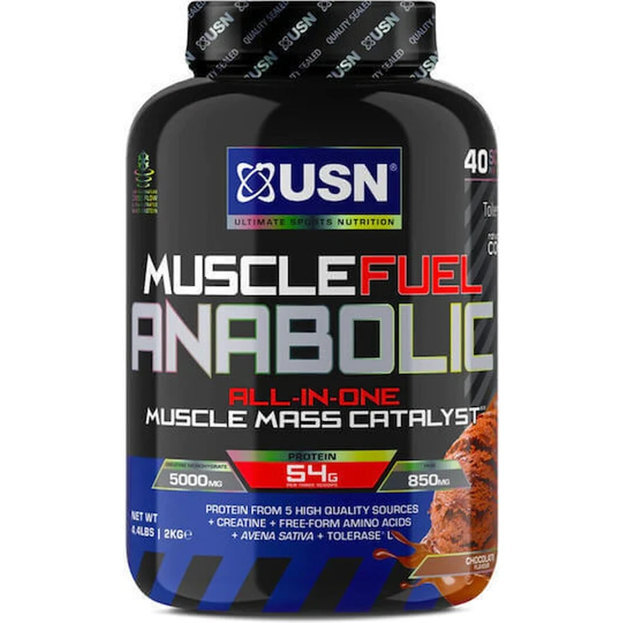 USN Muscle Fuel Анаболічне м'язове паливо з креатином та шоколадним смаком 2 кг: ціни та характеристики