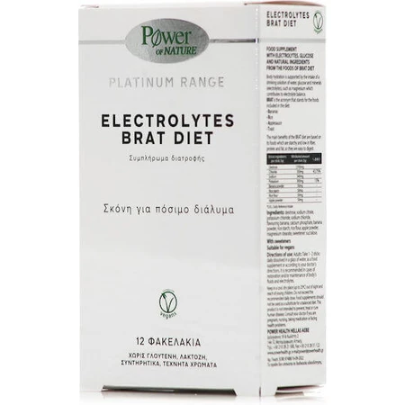 Електроліти Power Of Nature Platinum Range Electrolytes Brat Diet 12 пакетиків: ціни та характеристики
