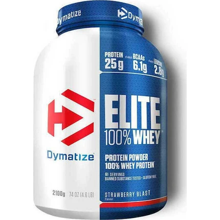 Dymatize Elite 100% сироватковий протеїн Dymatize Elite 100% сироватковий протеїн без глютену зі смаком полуничного вибуху 2,17 кг: ціни та характеристики