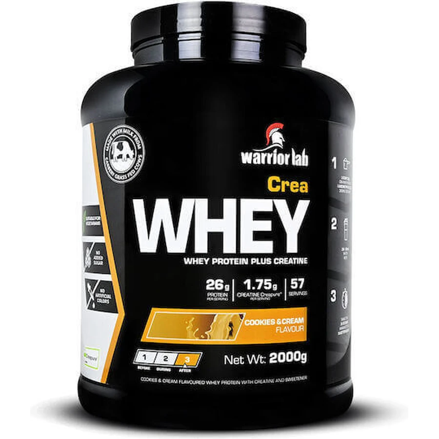 Warrior Lab Create Whey Сывороточный протеин с креатином и вкусом печенья и сливок 2 кг: цены и характеристики