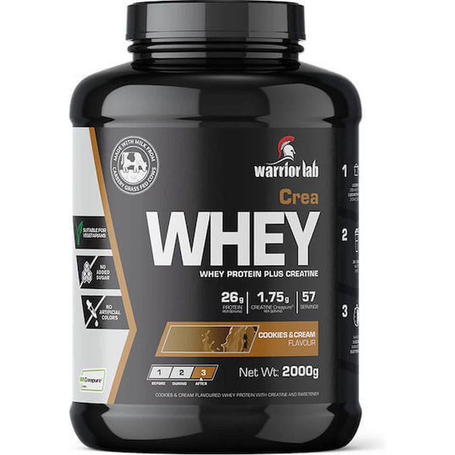 Warrior Lab Create Whey Сывороточный протеин с креатином и вкусом печенья и сливок 2 кг: цены и характеристики