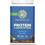 Sunwarrior Protein Plus Greens Organic без глютена и лактозы с шоколадным вкусом 750 гр.