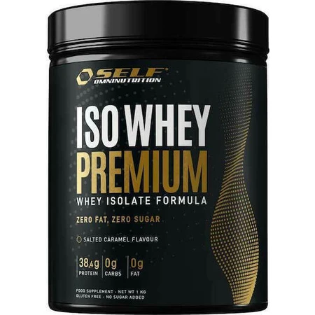 Самостійне всебічне харчування Ιso Whey Преміум сироватковий протеїн без глютену та лактози зі смаком солоної карамелі 1 кг: ціни та характеристики