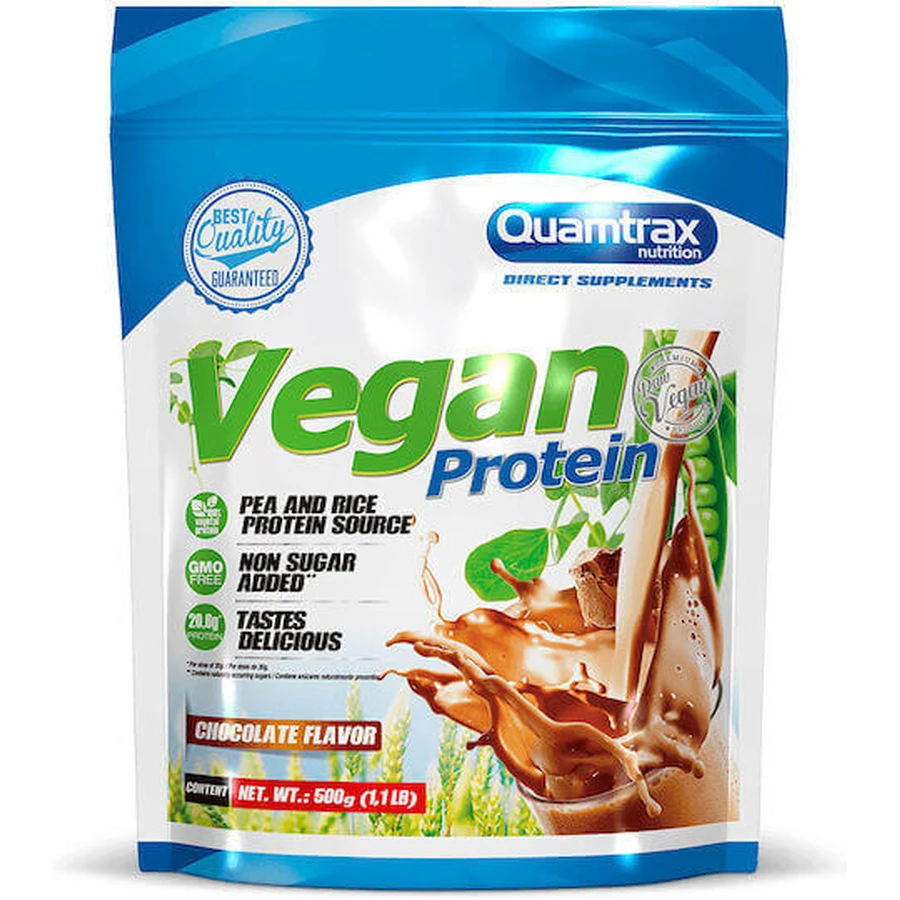 Quamtrax Nutrition Веганское питание со вкусом молочного шоколада 500 гр.: цены и характеристики