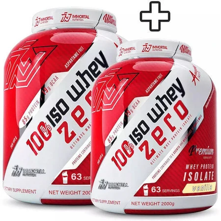 Immortal Nutrition 100% Iso Whey Zero Сывороточный протеин со вкусом ванили 2х2 кг: цены и характеристики