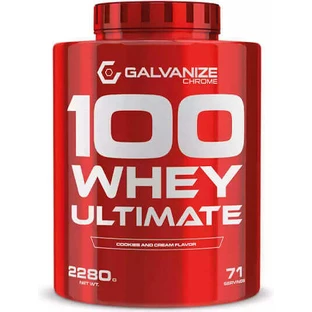 Galvanize Nutrition Chrome 100 Whey 100 Whey Ultimate Whey Protein со вкусом печенья и сливок 2,28 кг