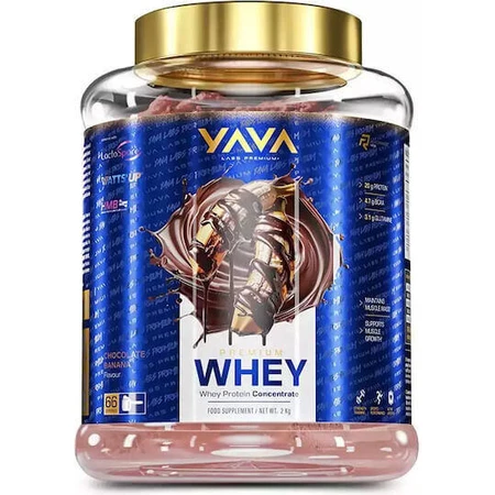 Yava Labs Premium Whey Сывороточный протеин со вкусом шоколада и банана 2 кг: цены и характеристики
