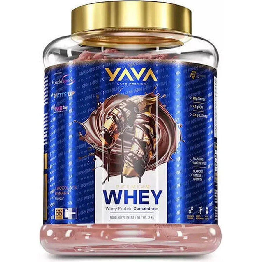 Yava Labs Premium Whey Сывороточный протеин со вкусом шоколада и банана 2 кг: цены и характеристики