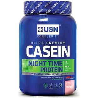 USN Ultra Premium Premium Casein Night Time Protein с клубничным вкусом 908 гр.