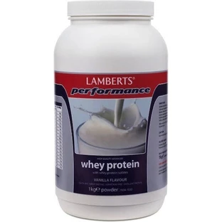 Lamberts Performance Whey Protein & Magnesium Сироватковий протеїн з магнієм зі смаком ванілі 1 кг
