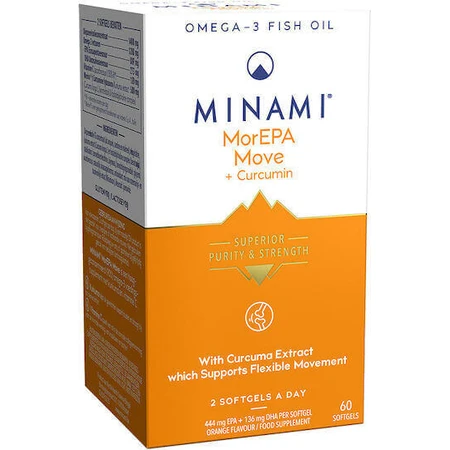 Minami MorEPA Move Plus Куркумін 60 м'яких гелів без смаку: ціни та характеристики