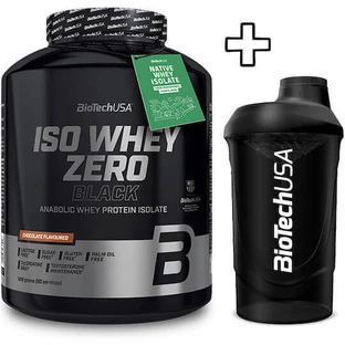 Biotech Usa Iso Whey Iso Whey Zero Zero Black 1816г кокосового манго та Biotech Usa Wave Shaker 600мл чорно-копчений персоналізована упаковка