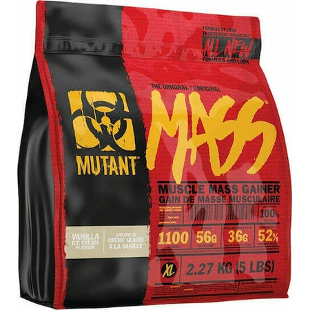 Гейнер для набора мышечной массы Mutant Mass со вкусом ванильного мороженого 2,27 кг: цены и характеристики