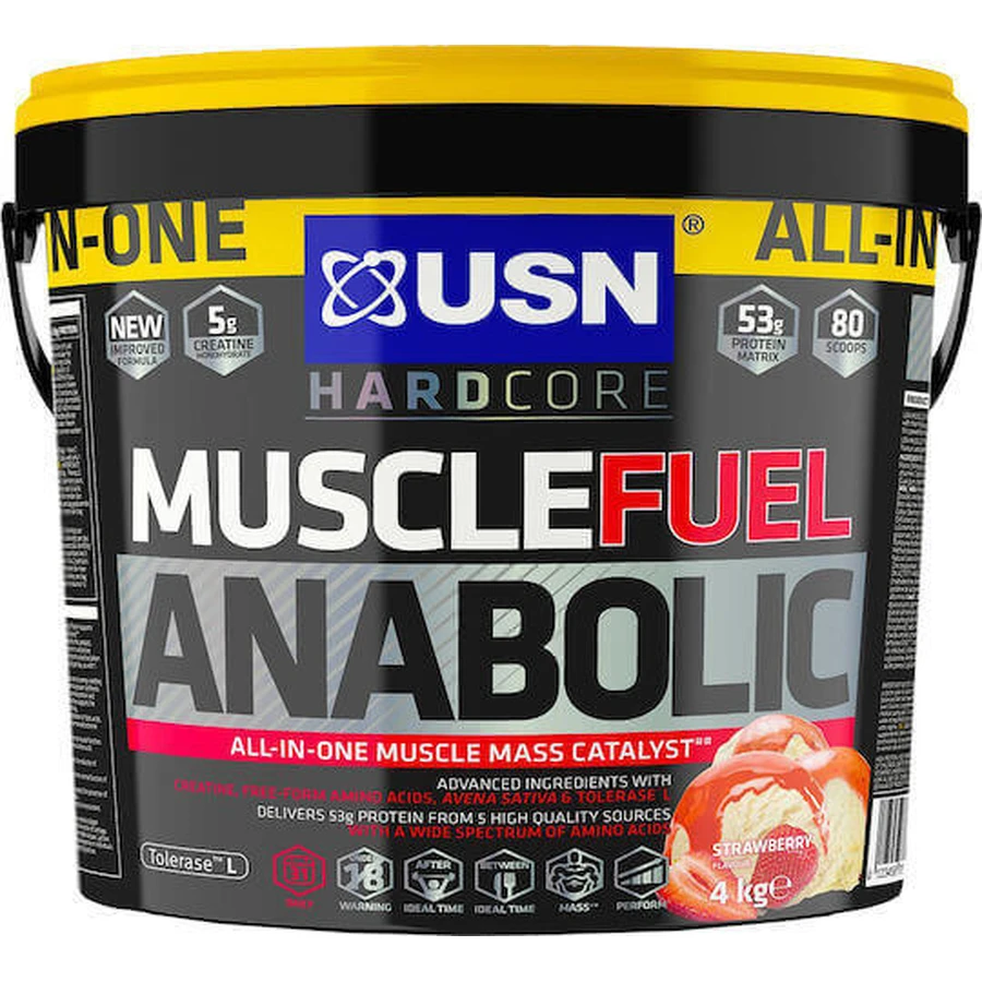 USN Hardcore Muscle Fuel Анаболическое мышечное топливо с креатином и вкусом печенья и сливок 4 кг: цены и характеристики