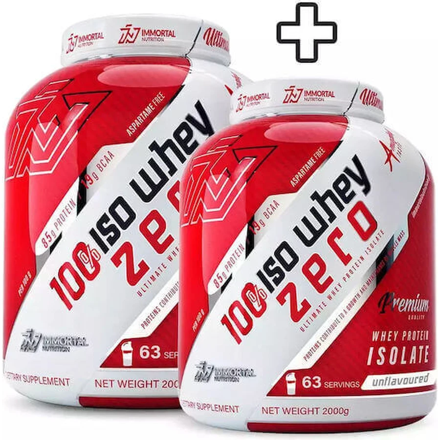 2x Immortal Iso Whey Zero 2 кг 4000 гр без смаку: ціни та характеристики