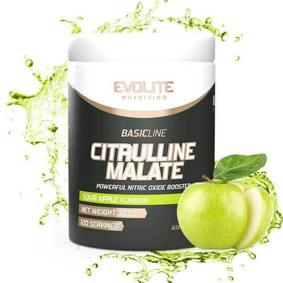 Evolite Citrulline Malate 300гр Кисле яблуко: ціни та характеристики